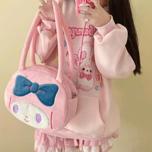 Kawaii Goth Fashion Casual Style فضفاضة بأكمام طويلة مقنعين لطيف الكرتون قليلا الأرنب طباعة هوديس مع جيوب in Kuwait