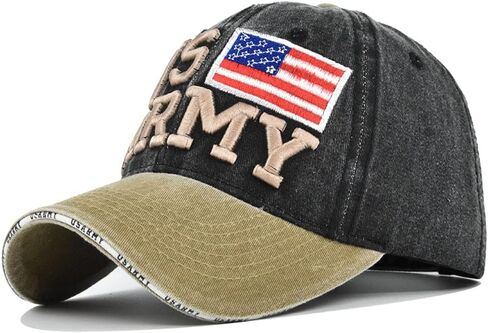 US Army Cotton Baseball Cap Vintage Women Men Fashion Sports Outdoor Casual Sun Hat in Saudi Arabia