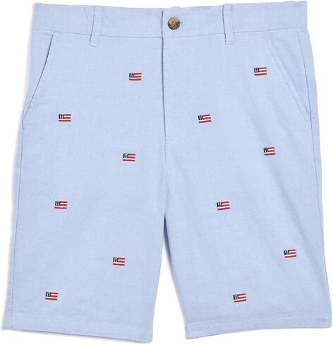 Janie and Jack Embroidered Flag Shorts (Infant/Toddler/Little Kid/Big Kid) in Kuwait