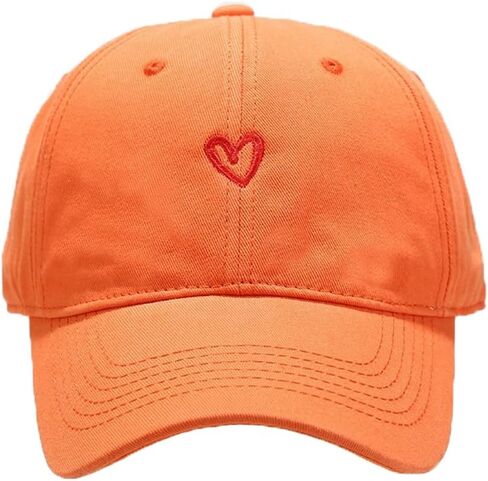 YuMENo Trendy Heart Baseball Cap for Women Men Classic Cotton Low Profile Adjustable Unconstructed Dad Hat in Saudi Arabia