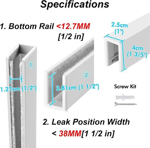 Customizable 2-Pack Aluminium Blackout Blinds with Light Blocking Side Tracks for Bedroom/Hotel Windows, 135cm Gap Blockers for Ultimate Light Control & Privacy in Kuwait