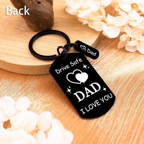 Fathers Day Gift for Dad Drive Safe Keychain Step Dad Fathers Day Gift for Dads from Daughter Best Father Ever Gifts Birthday Anniversary in Saudi Arabia