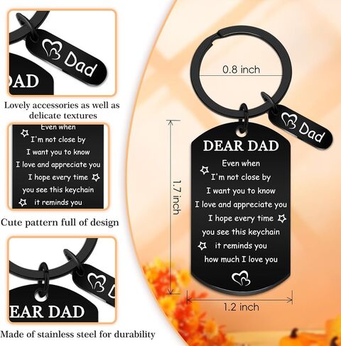 Fathers Day Gift for Dad Drive Safe Keychain Step Dad Fathers Day Gift for Dads from Daughter Best Father Ever Gifts Birthday Anniversary in Saudi Arabia
