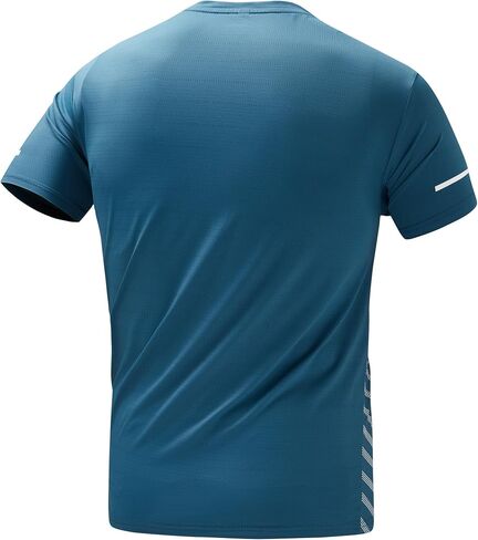 Running Shirts for Men, 3 Pack Dry Fit Athletic T-Shirts, Breathable Quick Wicking Workout Tops in Saudi Arabia
