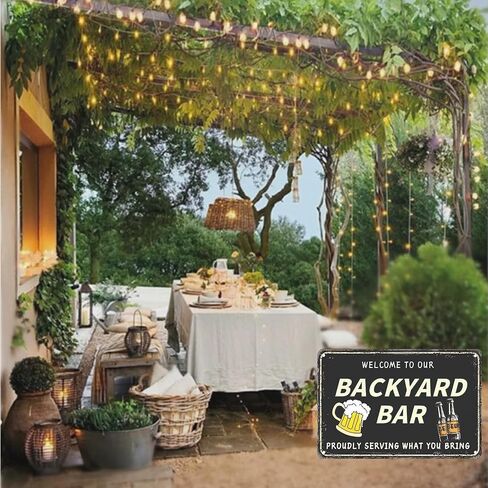 Funny Backyard Signs Outside Bar Decor Outdoor Pool Decor Outdoor Bar Signs Beer Sign Poop Deck Welcome To Our Backyard Bar in Saudi Arabia