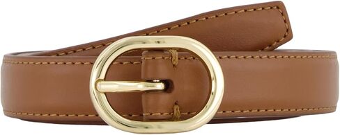 Vince Womens .8 Inch Avery Stitched Fe Belt with Buckle, Casual Fashion Accessory for Wear in Saudi Arabia