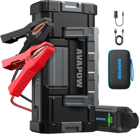 AVAPOW Jump Starter 2000A Peak Portable Battery Jump Starter for Car with Dual USB Quick Charge 3.0(Up to 8.0L Gas or 6.5L Diesel),12V Jump Box,Compact Lithium Car Power Pack in Kuwait