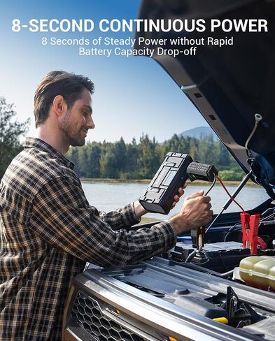 AVAPOW Jump Starter 2000A Peak Portable Battery Jump Starter for Car with Dual USB Quick Charge 3.0(Up to 8.0L Gas or 6.5L Diesel),12V Jump Box,Compact Lithium Car Power Pack in Kuwait