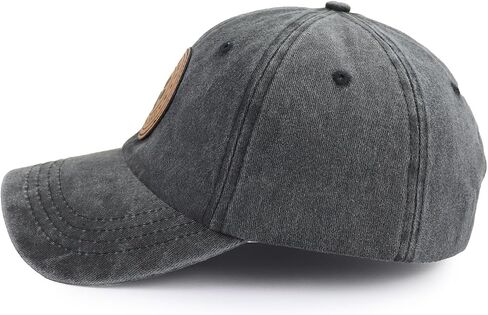 World's Best Dog Dad Hats for Men, Funny Adjustable Embroidered Leather Patch Papa Baseball Cap in Saudi Arabia