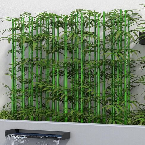 5ft Artificial Bamboo Tree 10 Pack, Fake Bamboo Plant Trees Indoor Outdoor Artificial Fake Plants Privacy Fence for Garden Yard Patio Decoration Home Privacy Screening in Saudi Arabia