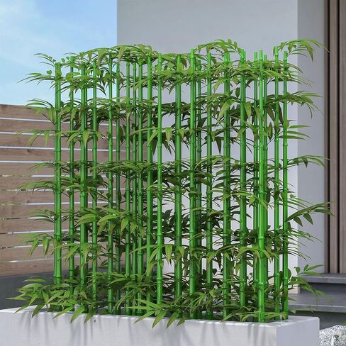 5ft Artificial Bamboo Tree 10 Pack, Fake Bamboo Plant Trees Indoor Outdoor Artificial Fake Plants Privacy Fence for Garden Yard Patio Decoration Home Privacy Screening in Saudi Arabia