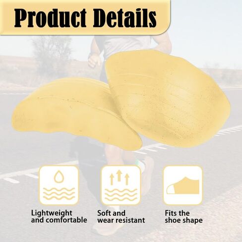 4 Pairs Shoe Filler Inserts, Toe Cushion Fillers, Memory Foam Cushion Loose Shoes to Make Shoes Smaller, Prevent Heel Slipping, Foot Friction and Relieves Pain, Unisex (Beige, One Size in Saudi Arabia
