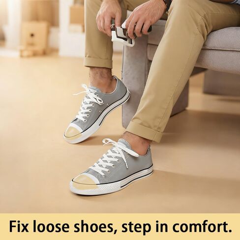 4 Pairs Shoe Filler Inserts, Toe Cushion Fillers, Memory Foam Cushion Loose Shoes to Make Shoes Smaller, Prevent Heel Slipping, Foot Friction and Relieves Pain, Unisex (Beige, One Size in Saudi Arabia