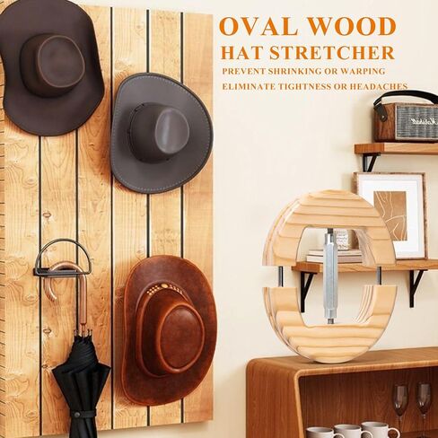 SPVIOQI Hat Stretcher, Oval Hat Stretchers for Fitted Hats, Stretched Size 6 3/4 to 8 1/4, Fitted Hats Stretcher for Men, Extender Widener for Fedora Cowboy Baseball Caps -Silver in Saudi Arabia