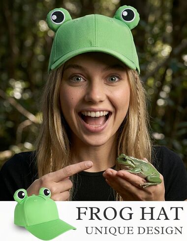 InnoBeta Frog Gifts for Women Cap Hat, Funny Adjustable Embroidered Hat Gifts - Frog in Kuwait