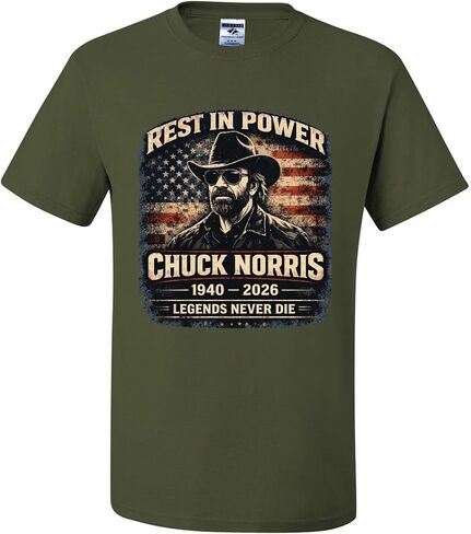 Chuck Norris Rest in Peace RIP 1940-2026 Legend Never Die T-Shirts in Kuwait