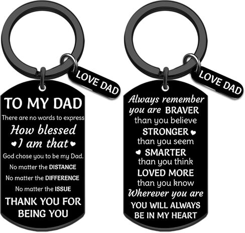 Fathers Day Presents for Dad To My Daddy Gifts from Daughter Son Cool Dad Gifts from Kids Keychains First Fathers Day Gift for New Dad Daddy Birthday Father's Day Valentine Best Dad Ever Gift in Saudi Arabia
