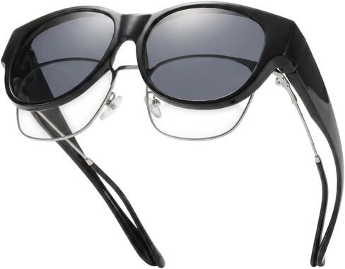 Polarized Fit Over Glasses Sunglasses for Women, Oversized Square Frames, Driving & Outdoor Activities in Saudi Arabia