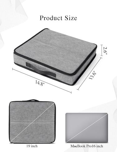 Bukere Sunglasses Organizer Case, 18 Adjustable Slots for Multiple Pairs Eyeglasses, Travel Glasses Holder Storage Box in Saudi Arabia