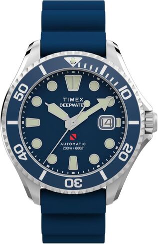 ساعة Timex الرجالية التناظرية الأوتوماتيكية Deep Water Meridian مع حزام بلاستيكي in Kuwait