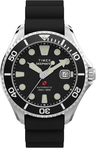 ساعة Timex الرجالية التناظرية الأوتوماتيكية Deep Water Meridian مع حزام بلاستيكي in Kuwait