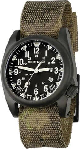 Bertucci A-5s Ballista Illuminated - Black Dial- 335pnc A-TACS Brow Camo Webbing Band in Kuwait