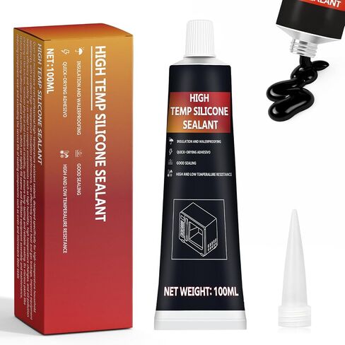 100ml Oven Heat Resistant Glue, High Temperature Adhesive Fixes Cracks High Temperature Resistance, High Temp Glue Suitable for Oven, Grill, Microwave in Kuwait