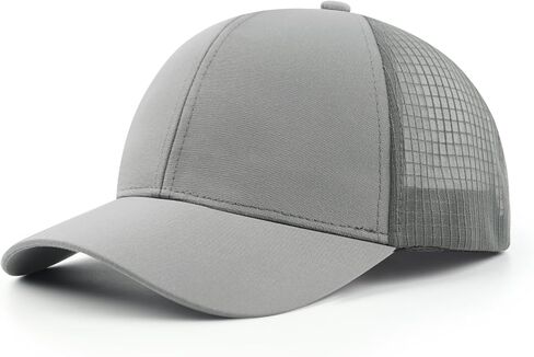 Zylioo XL XXL قبعة سائق الشاحنة Snapback، قبعة بيسبول شبكية للرؤوس الكبيرة للرجال والنساء، قبعة كبيرة منظمة قابلة للتعديل في منتصف التاج in Kuwait