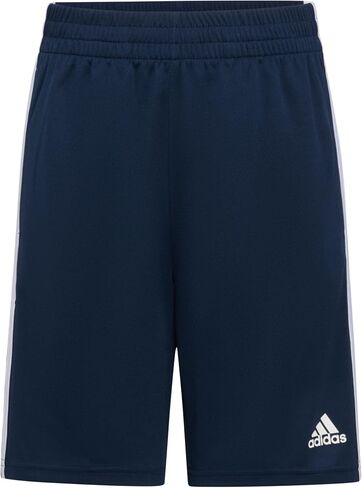 adidas Boys' Plus Size Adi Classic 3-Stripe Shorts, Collegiate Navy in Kuwait
