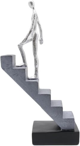 Inspirational Silver Climbing Man Figurine – Decorative Resin Sculpture Symbolizing Love, Motivation & Growth, for Office, Home, or Special Occasions in Saudi Arabia