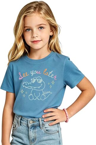 GLIGLITTR Last Day of School Shirt Kids Boys Girls See You Later Alligator T-Shirt Funny Animal Graduation Graphic Tee Tops in Kuwait