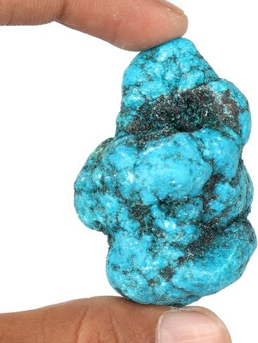 GEMHUB Arizona Mine Blue Turquoise Raw Gemstone100.50 Ct Natural Untreated Egl Certified Blue Turquoise Crystal Gemstone in Kuwait
