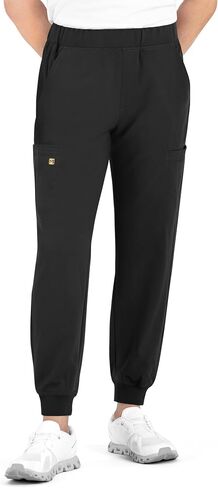 Maevn Matrix Pro Men's Full Elastic Waistband Jogger Medical Scrub Pant | Clinical Uniform Bottom with 6 Pockets, Dye-to-Match Inner Drawstring and Rib Ankle Cuffs in Saudi Arabia