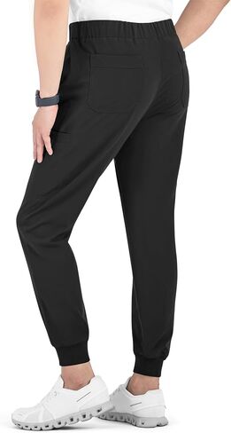 Maevn Matrix Pro Men's Full Elastic Waistband Jogger Medical Scrub Pant | Clinical Uniform Bottom with 6 Pockets, Dye-to-Match Inner Drawstring and Rib Ankle Cuffs in Saudi Arabia