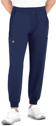 Maevn Matrix Pro Men's Full Elastic Waistband Jogger Medical Scrub Pant | Clinical Uniform Bottom with 6 Pockets, Dye-to-Match Inner Drawstring and Rib Ankle Cuffs in Saudi Arabia