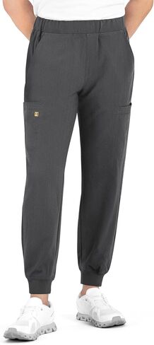 Maevn Matrix Pro Men's Full Elastic Waistband Jogger Medical Scrub Pant | Clinical Uniform Bottom with 6 Pockets, Dye-to-Match Inner Drawstring and Rib Ankle Cuffs in Saudi Arabia
