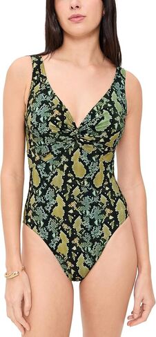 Karla Colletto Women's Fiona V Neck Silent Underwire Tank with High Back in Saudi Arabia