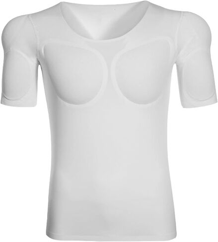 Adult Muscle Suit Fake Chest Ice Silk Enhancer Shaper Quick Drying Undershirt in Saudi Arabia