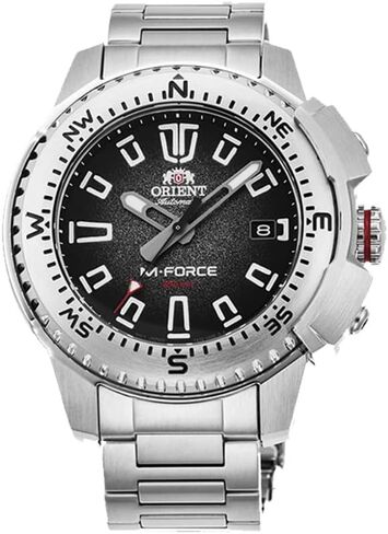 ORIENT Orient RA AC0N01B Men's M Force Delta Stainless Steel Black Dial Automatic Dive Watch in Kuwait