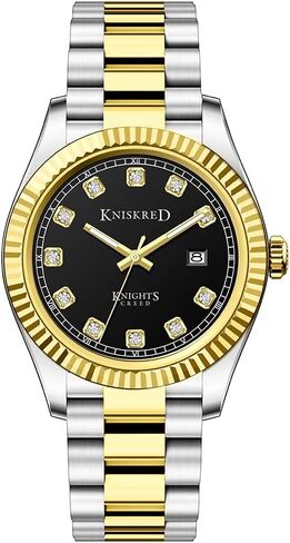 Classic Watch for Men with Solid Stainless Steel Band and Calendar Men’s Dress Watch Water Resistant in Kuwait