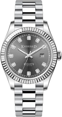 Classic Watch for Men with Solid Stainless Steel Band and Calendar Men’s Dress Watch Water Resistant in Kuwait