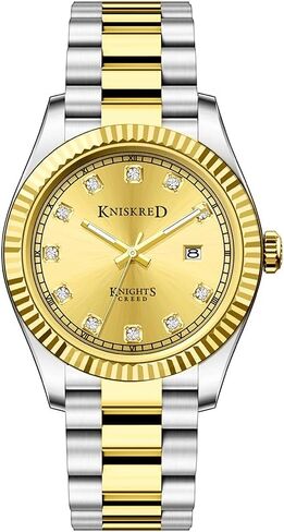 Classic Watch for Men with Solid Stainless Steel Band and Calendar Men’s Dress Watch Water Resistant in Kuwait
