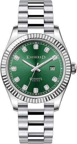 Classic Watch for Men with Solid Stainless Steel Band and Calendar Men’s Dress Watch Water Resistant in Kuwait