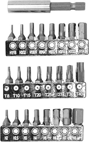 Performance Tool 1415 83-Piece Security Bit Set with SAE and Metric Hex Bit Sizes, Star and Phillips Bits Included in Saudi Arabia