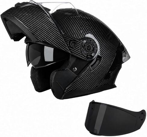 Modular Motorcycle Helmet with Flip-Up Design, DOT Approve with Extra Clear Visor, Full Face Motorcycle Helmets in Kuwait