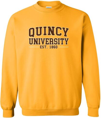 CreateMyTee | Quincy University Est 1860 Crewneck Sweatshirt in Kuwait
