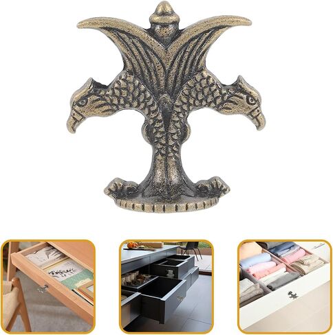 Cabinet Pulls8Pcs Vintage Eagle Handles Drawer Pulls Decorative Small Knobs for Kitchen Cupboard and Dresser Hardware in Kuwait