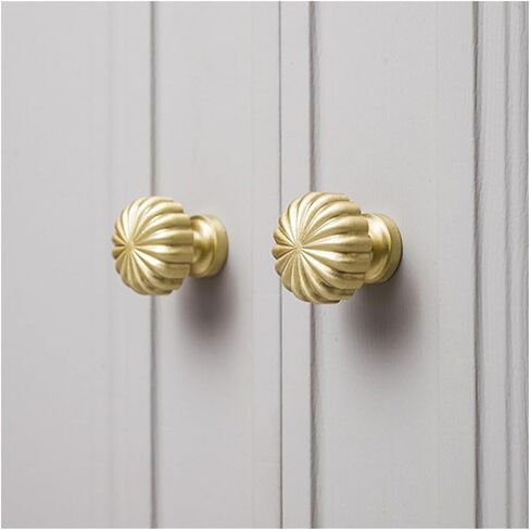 Cabinet PullsSolid Brass Drawer Knob 30mm Gold Pull Handle for Cupboard Door Furniture Hardware Home Improvement in Kuwait