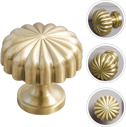 Cabinet PullsSolid Brass Drawer Knob 30mm Gold Pull Handle for Cupboard Door Furniture Hardware Home Improvement in Kuwait