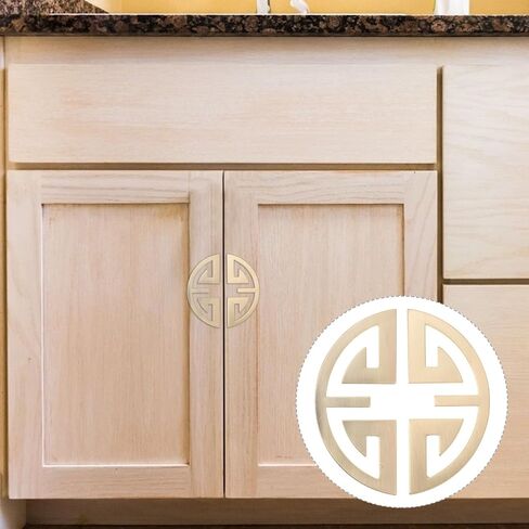 Cabinet Pulls2Pcs Zinc Alloy Pulls Round Drawer Handles, Replacement Furniture Door for Dresser and, Brushed Copper Finish, Suitable for Home and Office in Kuwait